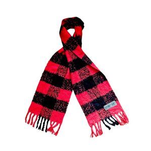 victoria’s secret knit checked scarf